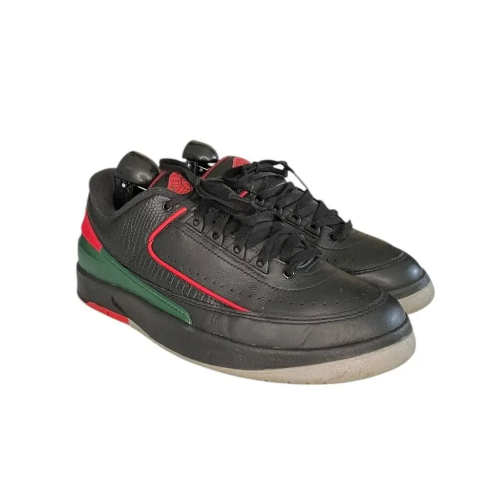 Jordan Men’s Black Red Green Low-Top Athletic Shoes